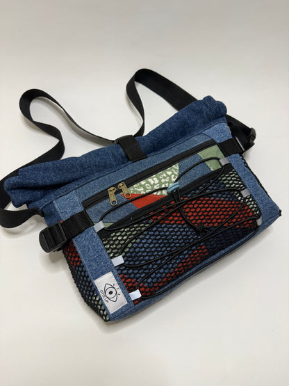 Sac besace roll top