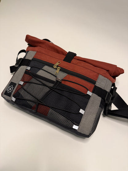 Sac besace roll top