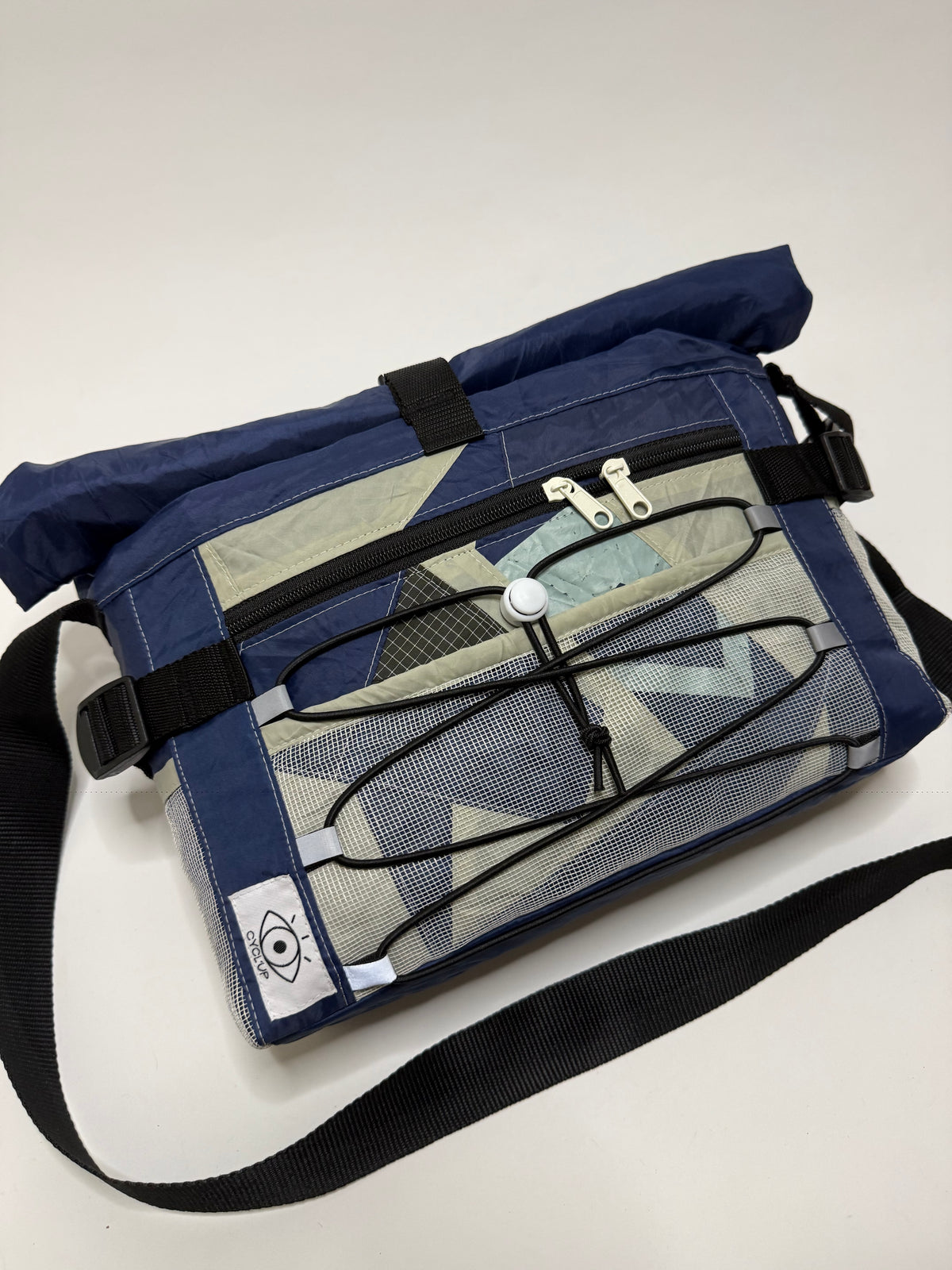 Sac besace roll top