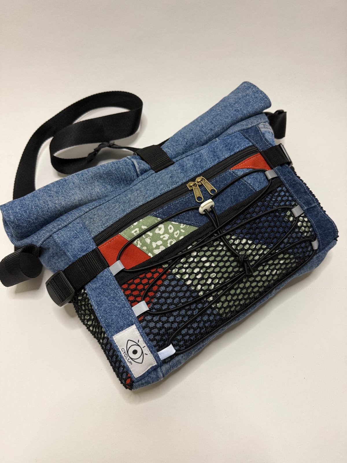 Sac besace roll top