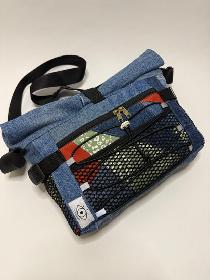 Sac besace roll top