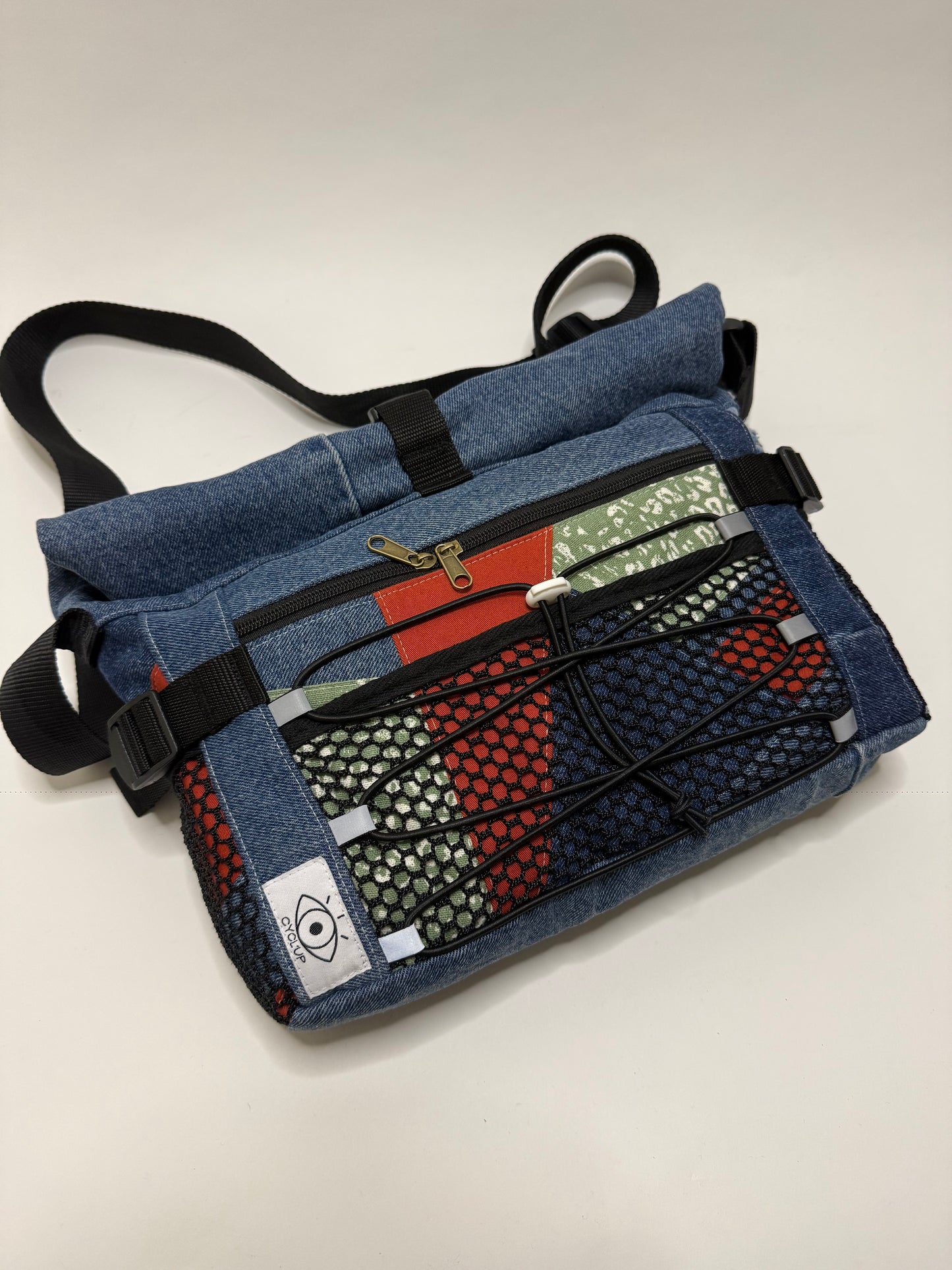 Sac besace roll top