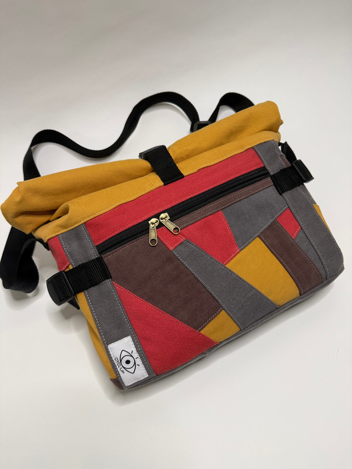 Sac besace roll top