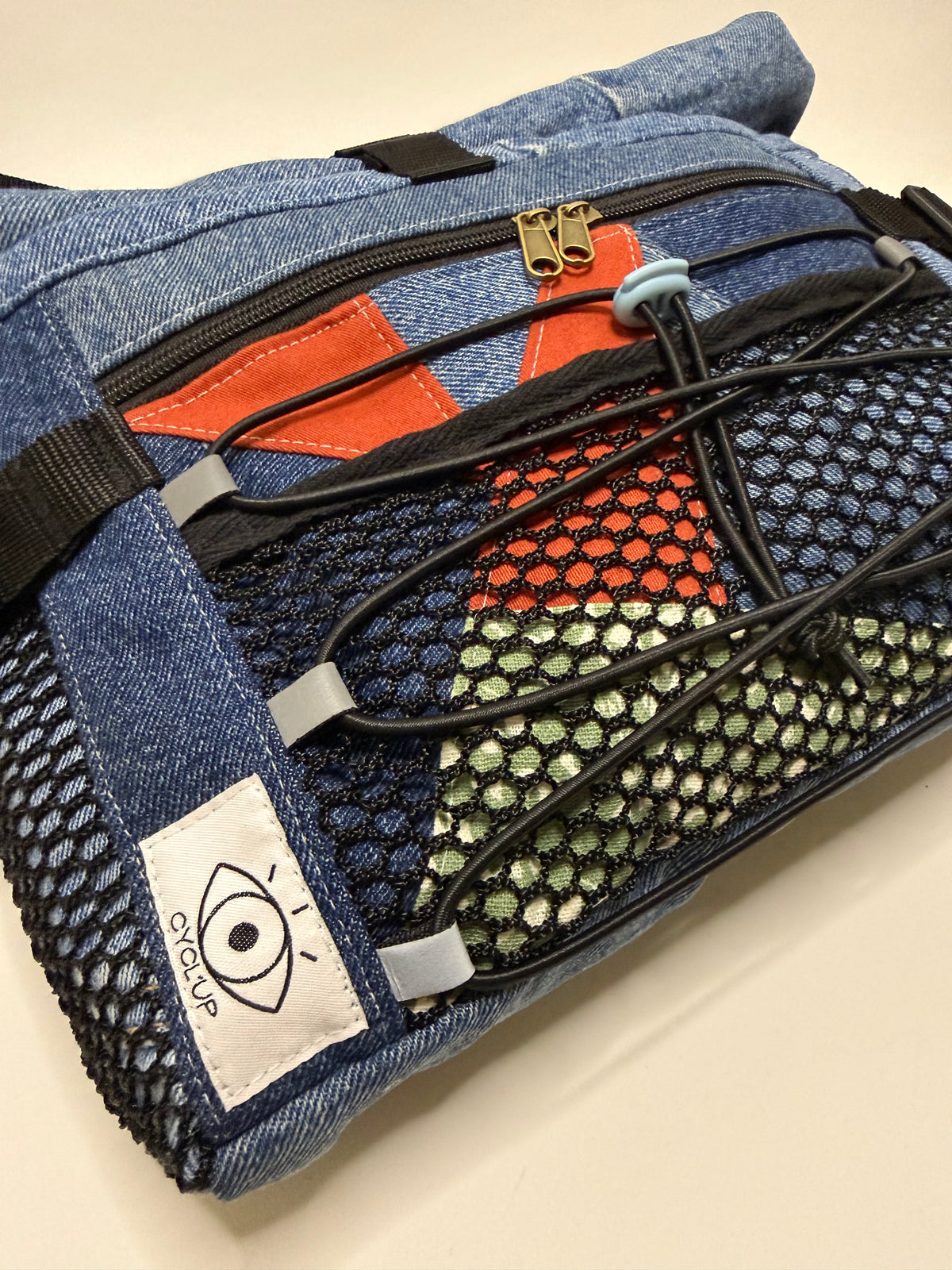 Sac besace roll top