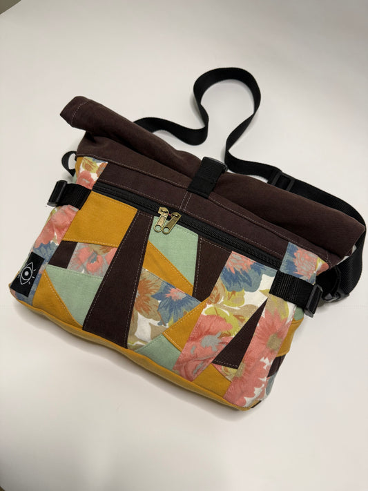 Sac besace roll top