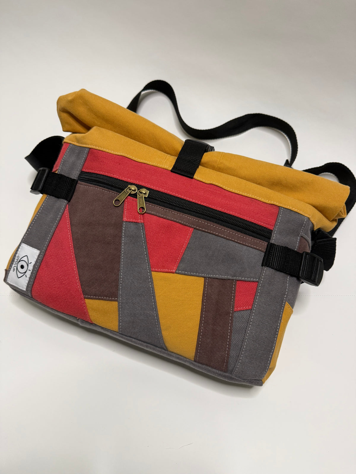 Sac besace roll top