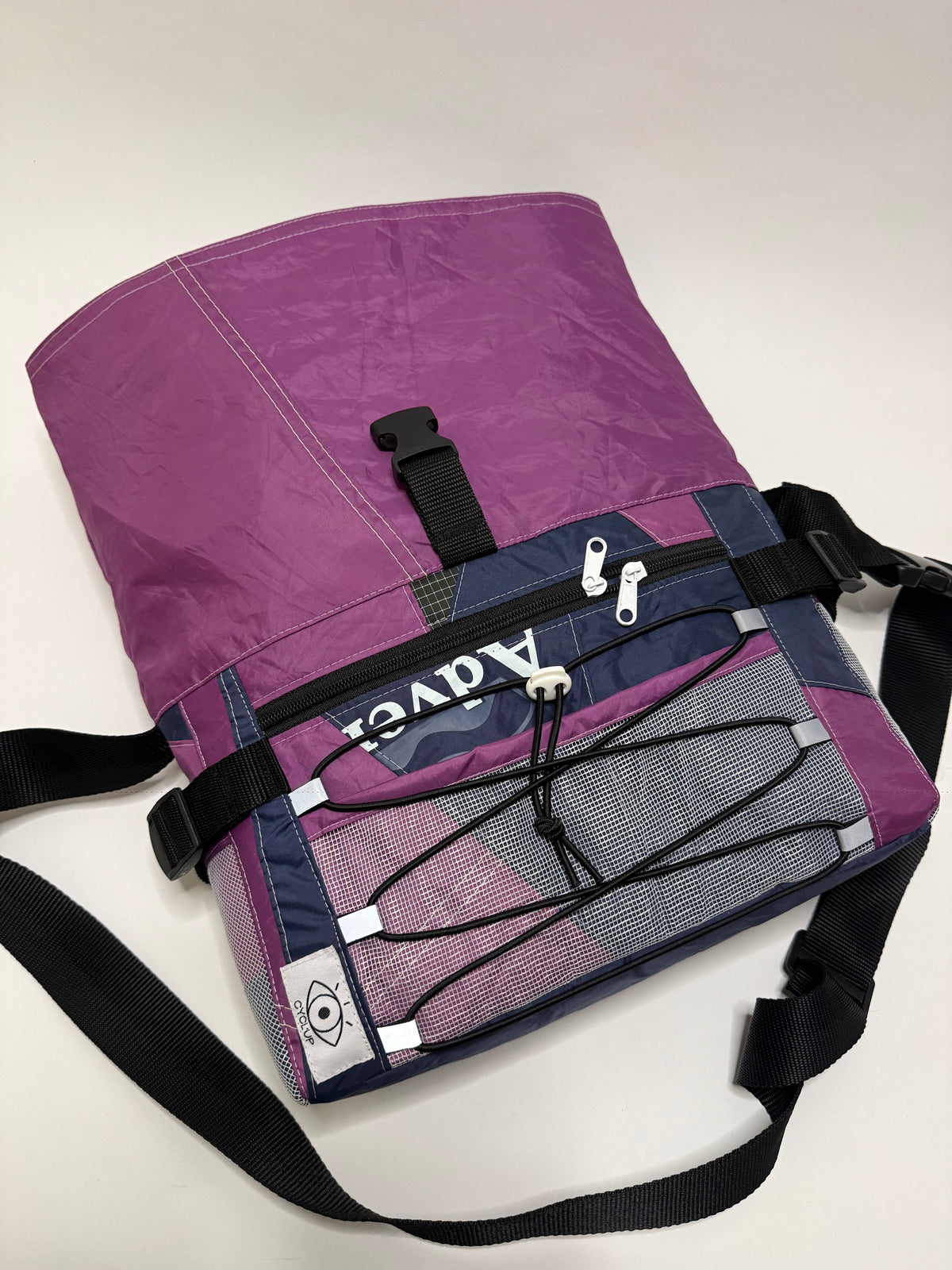 Sac besace roll top