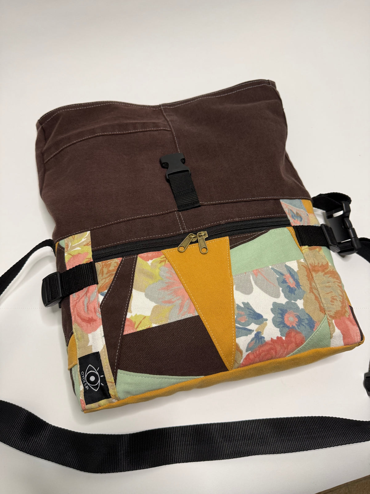 Sac besace roll top