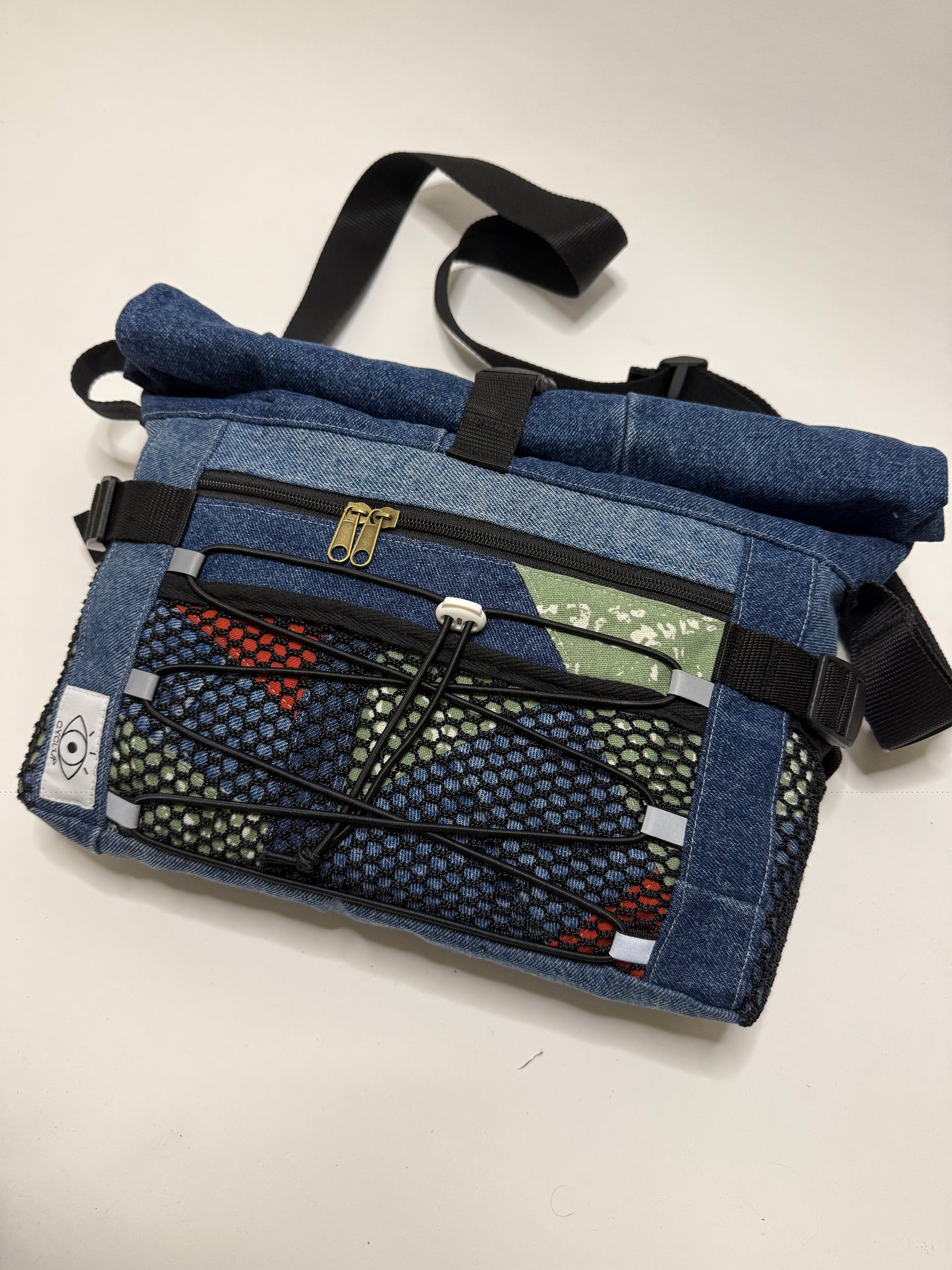 Sac besace roll top