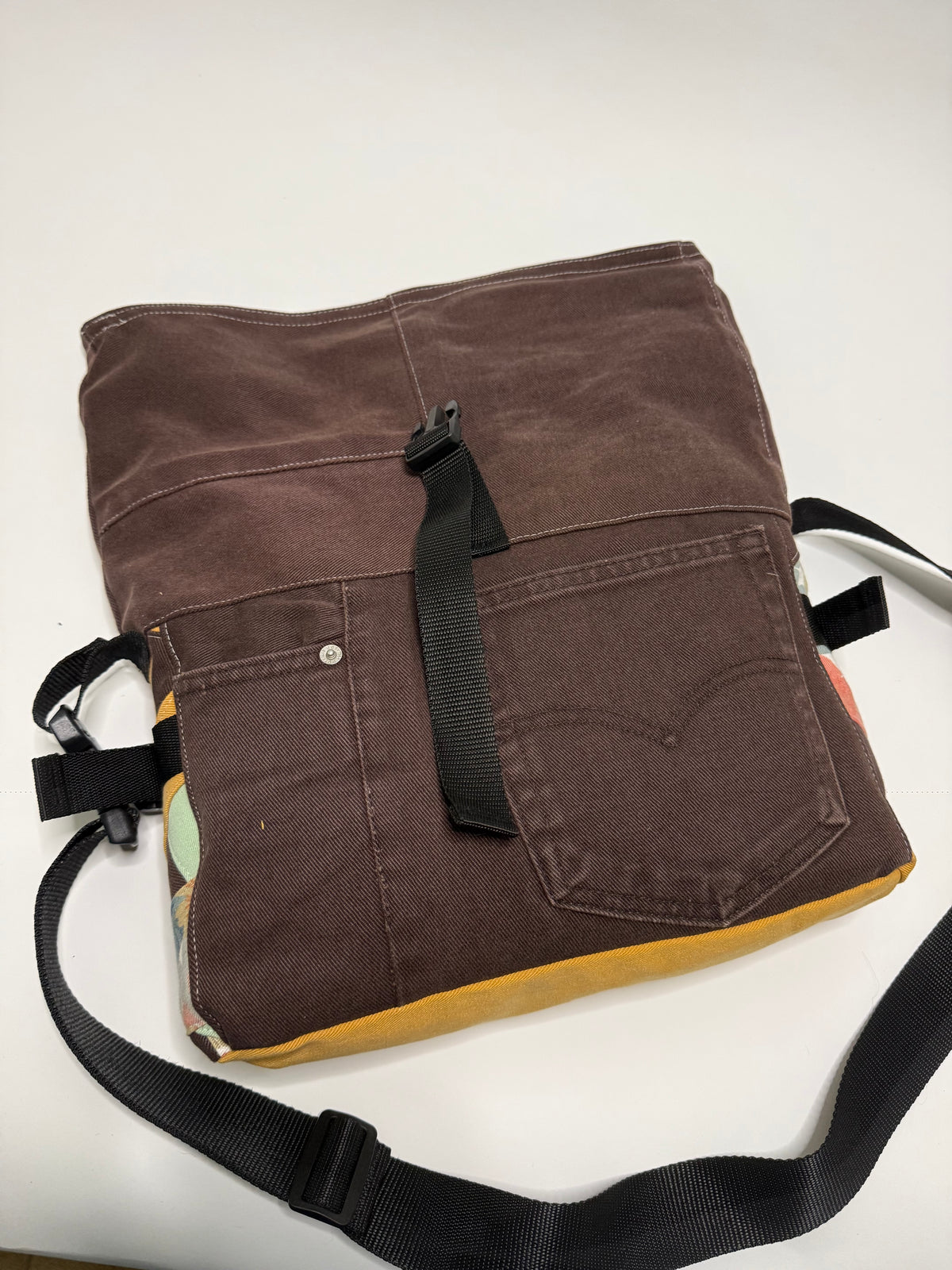 Sac besace roll top