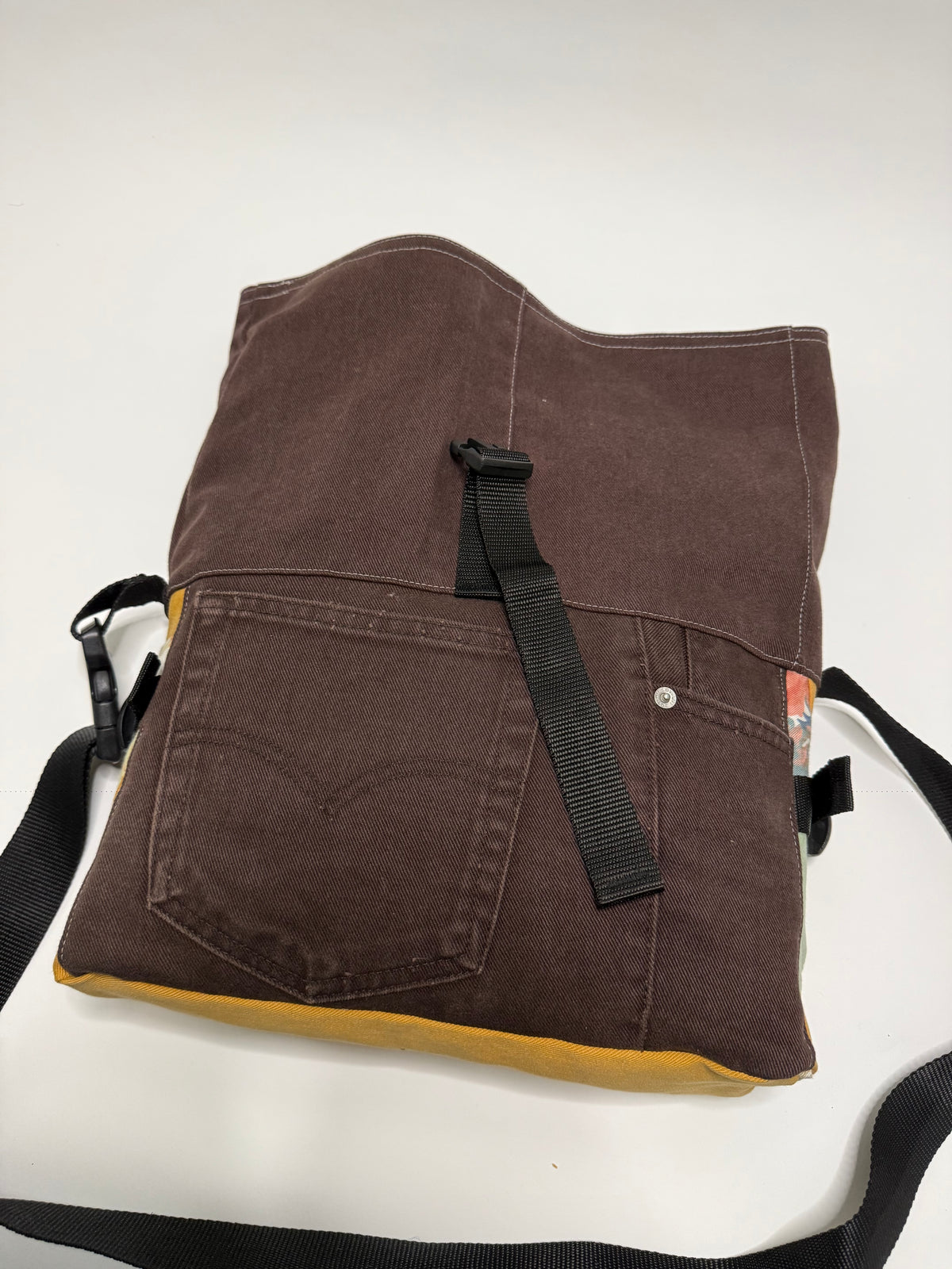 Sac besace roll top