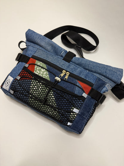Sac besace roll top