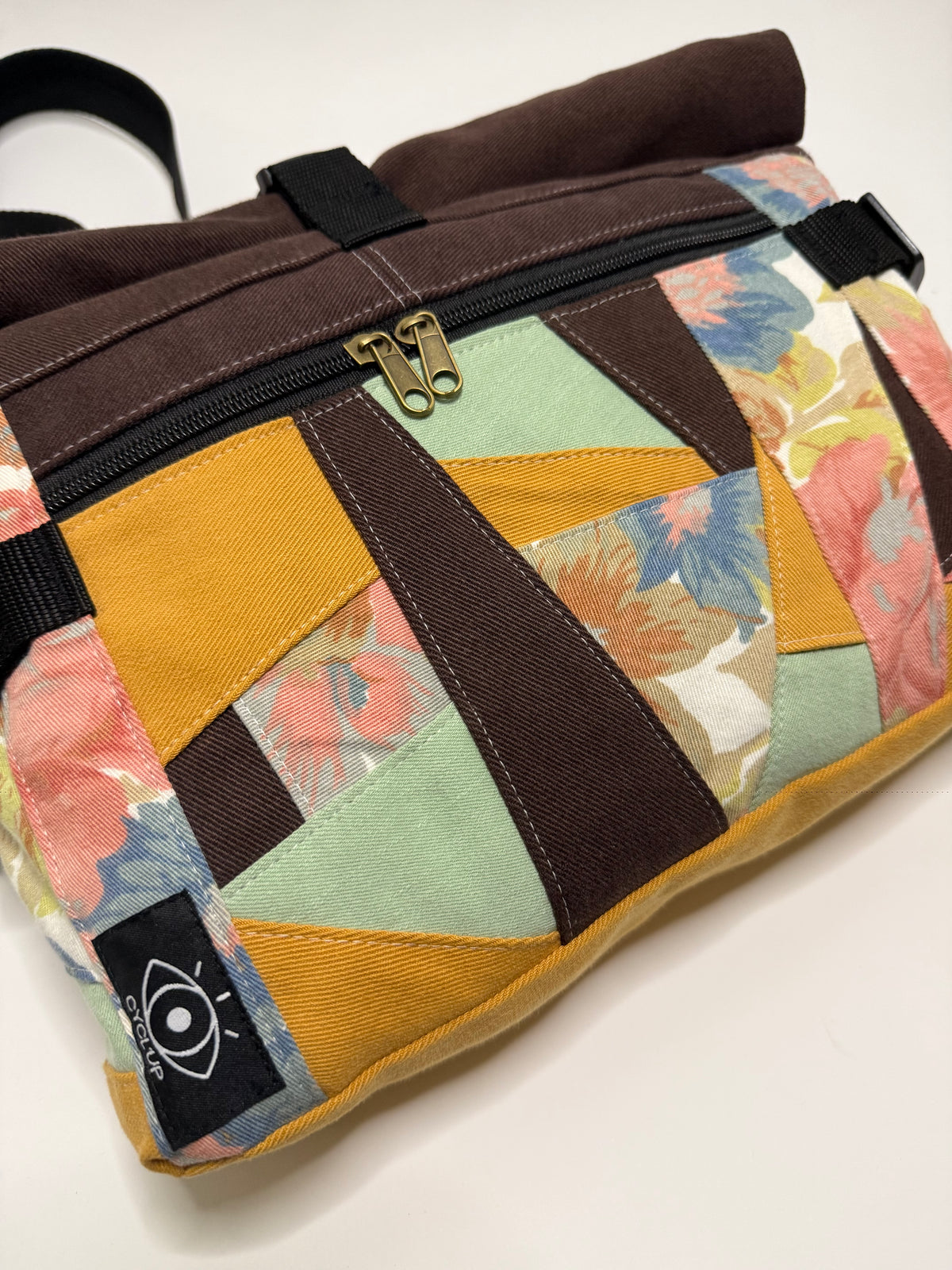 Sac besace roll top