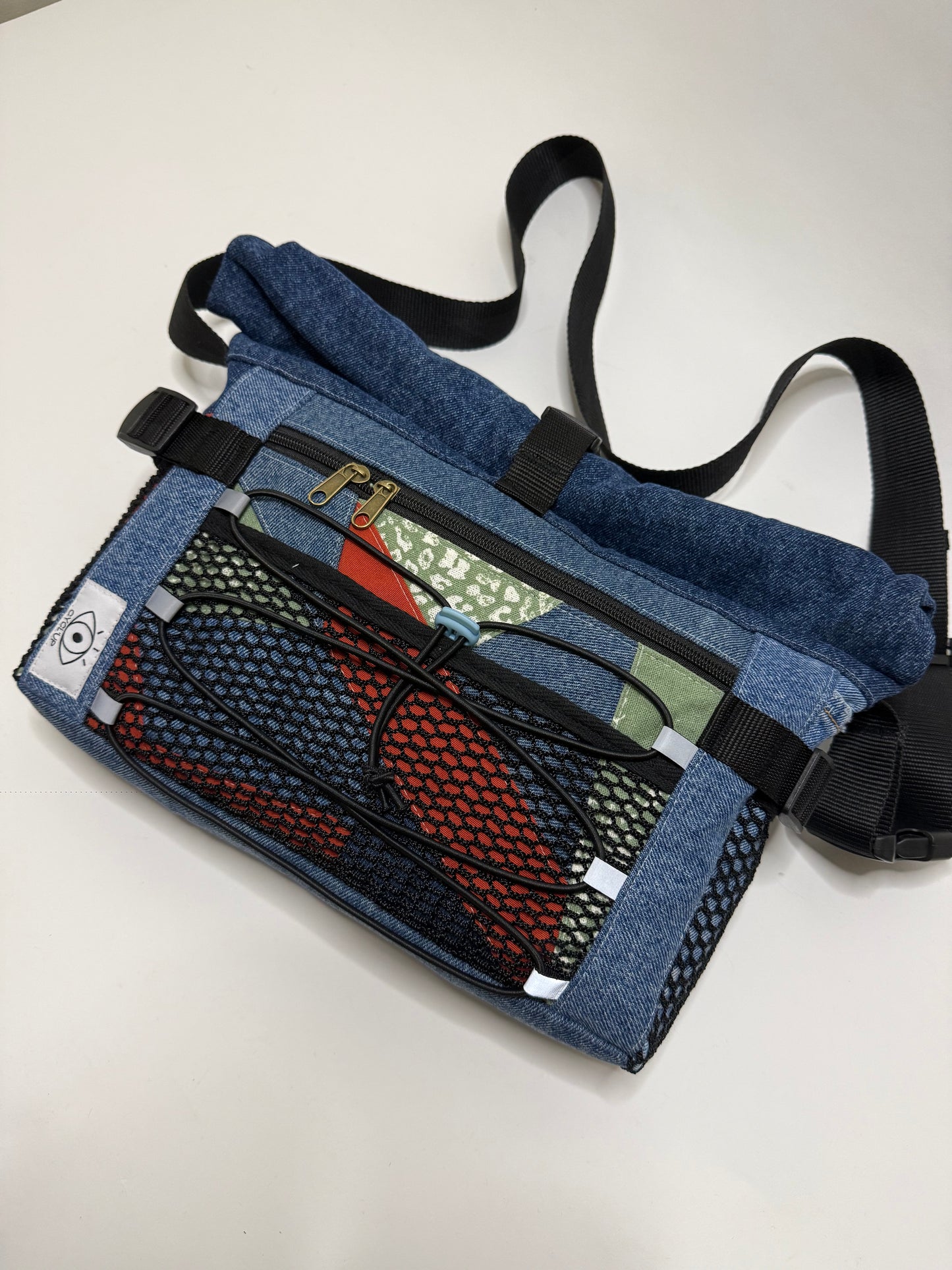 Sac besace roll top
