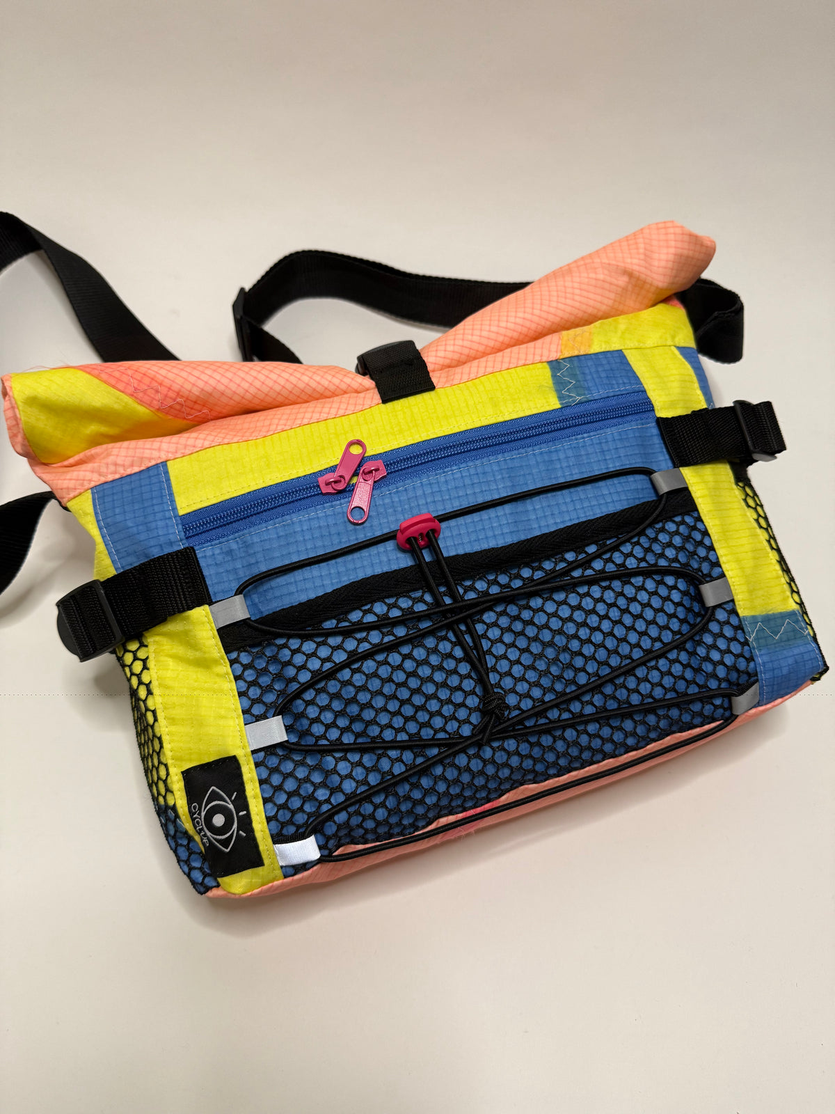 Sac besace roll top