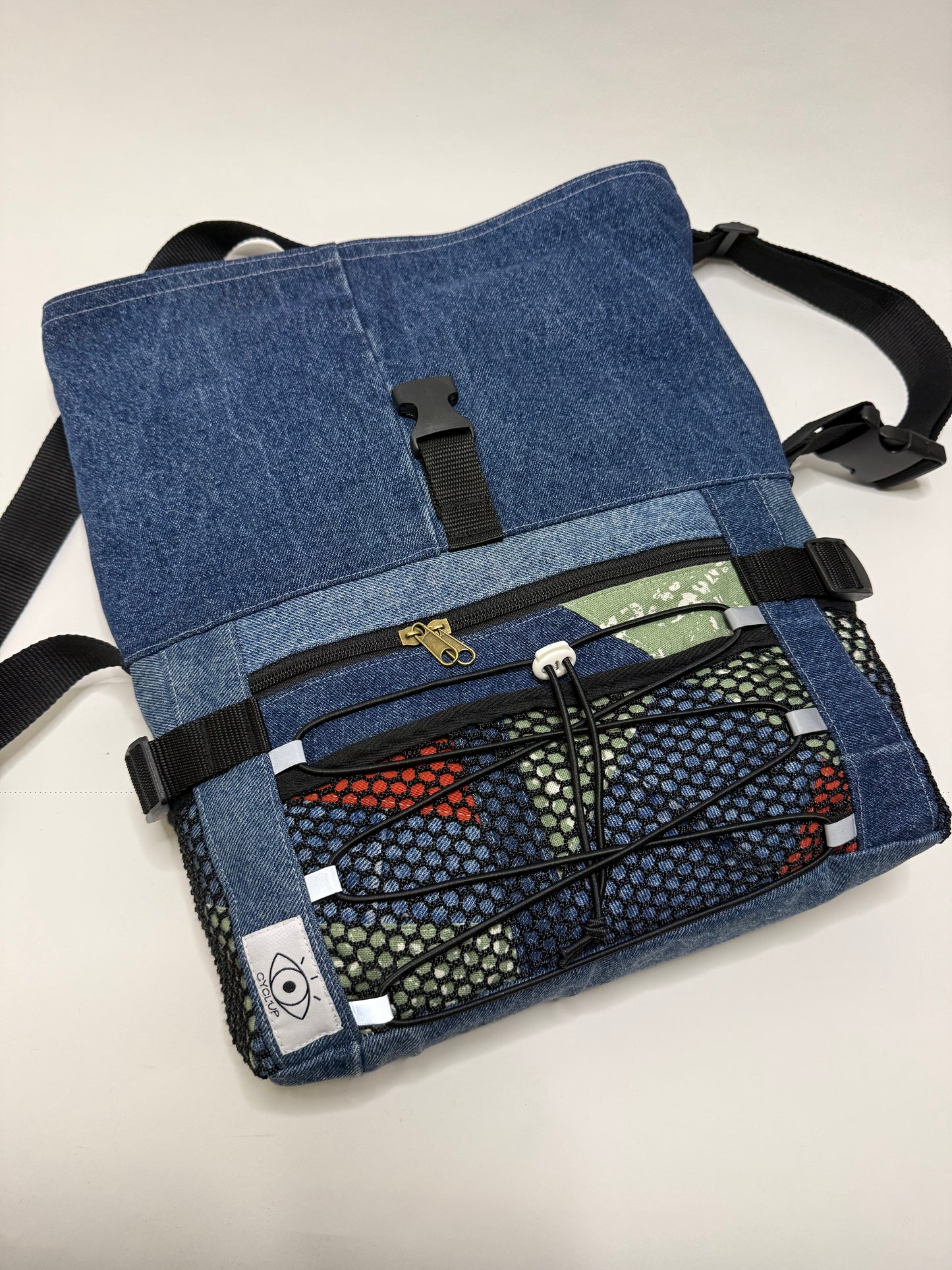Sac besace roll top