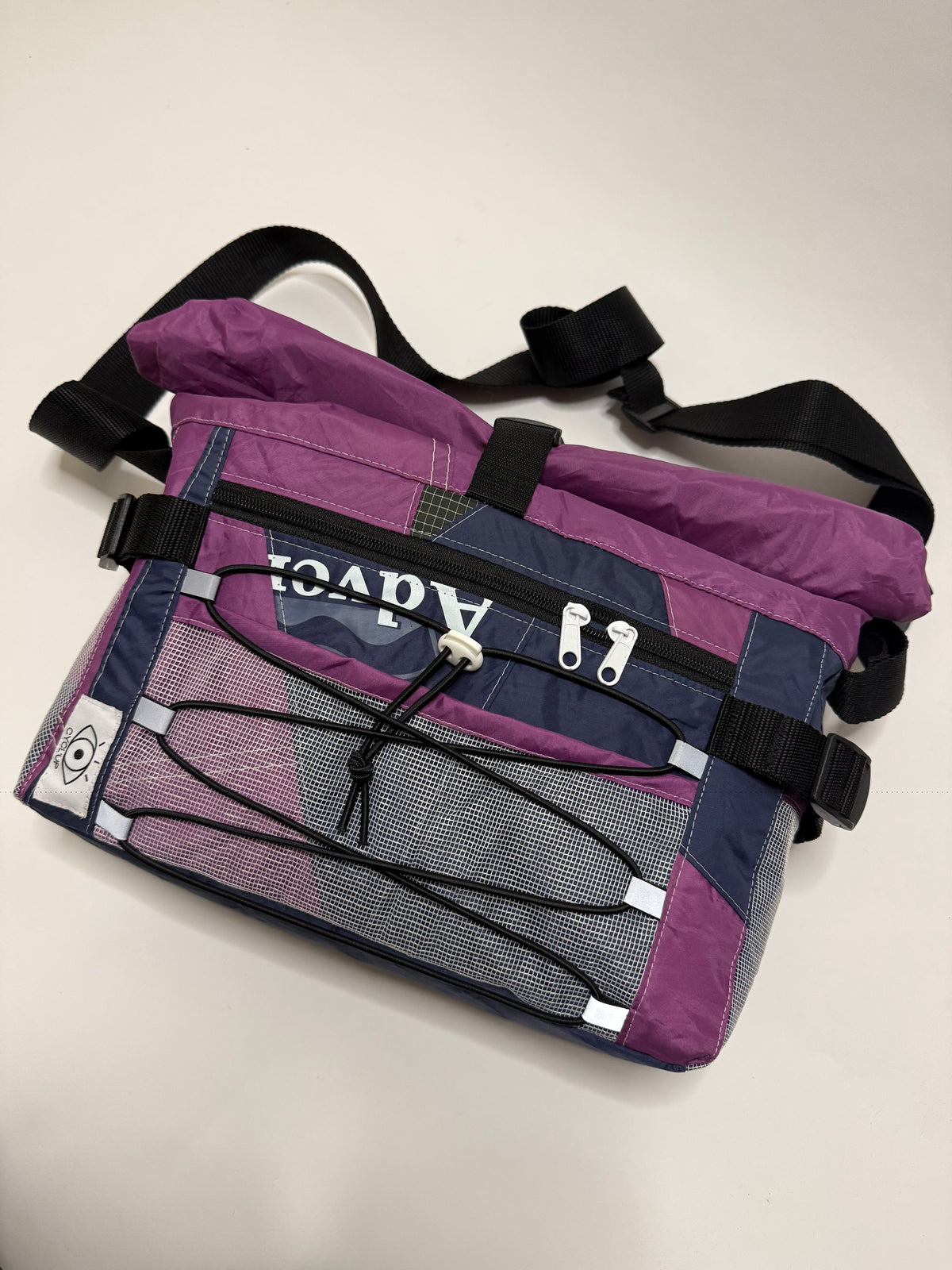 Sac besace roll top