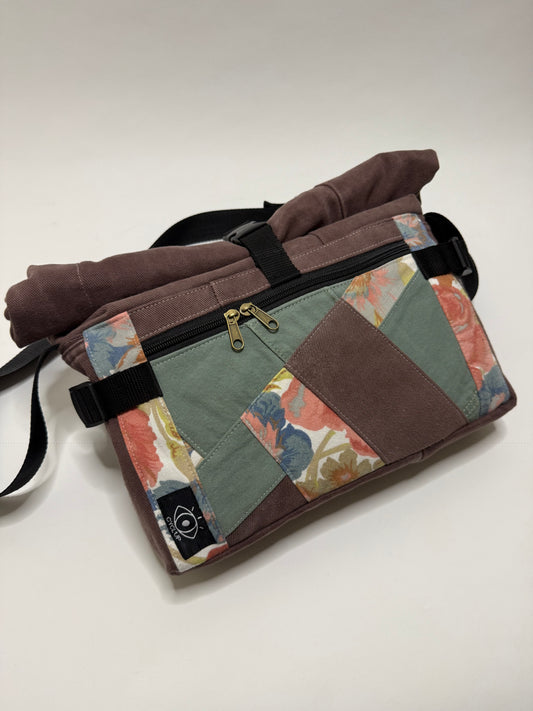 Sac besace roll top