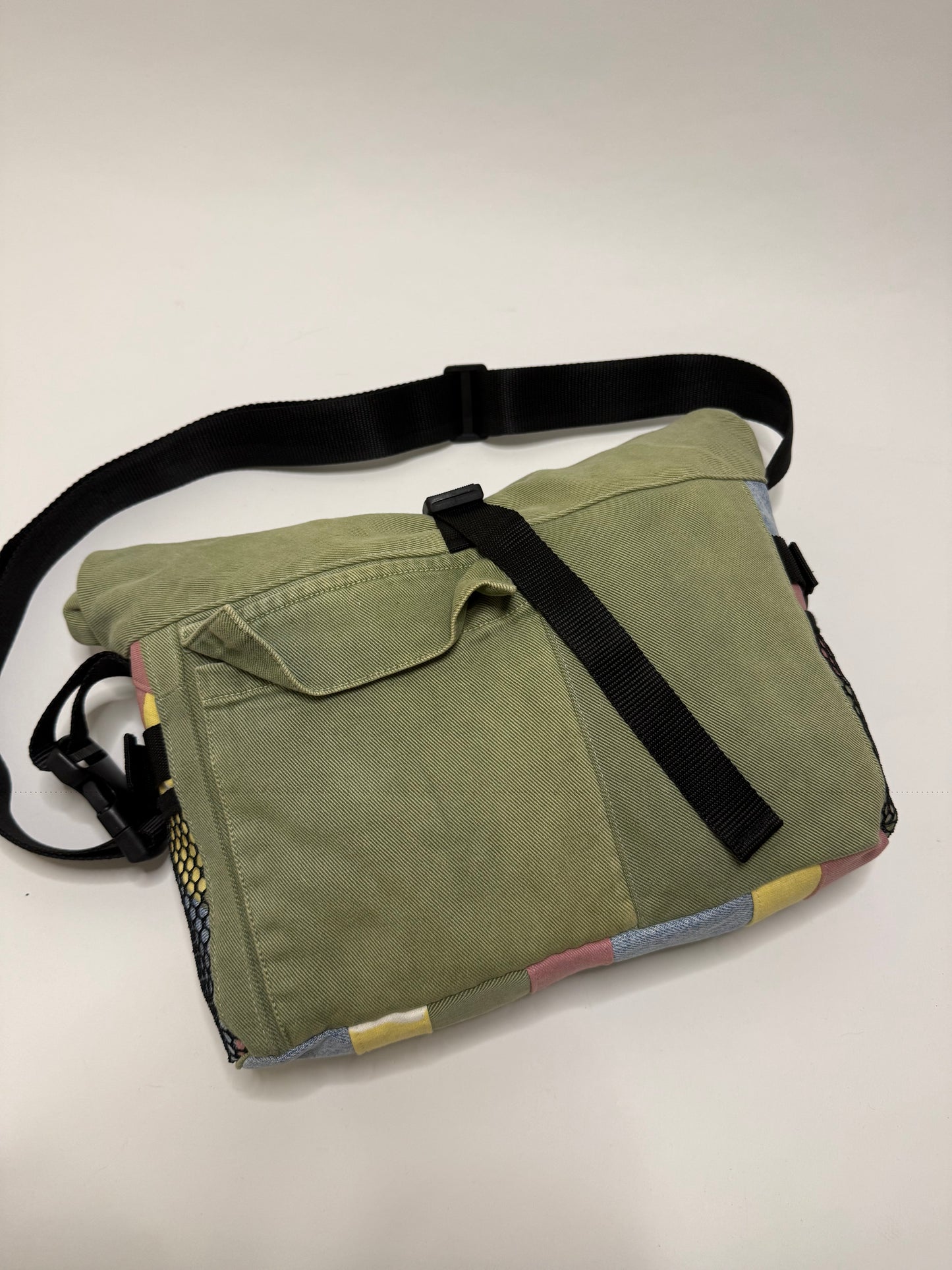 Sac besace roll top