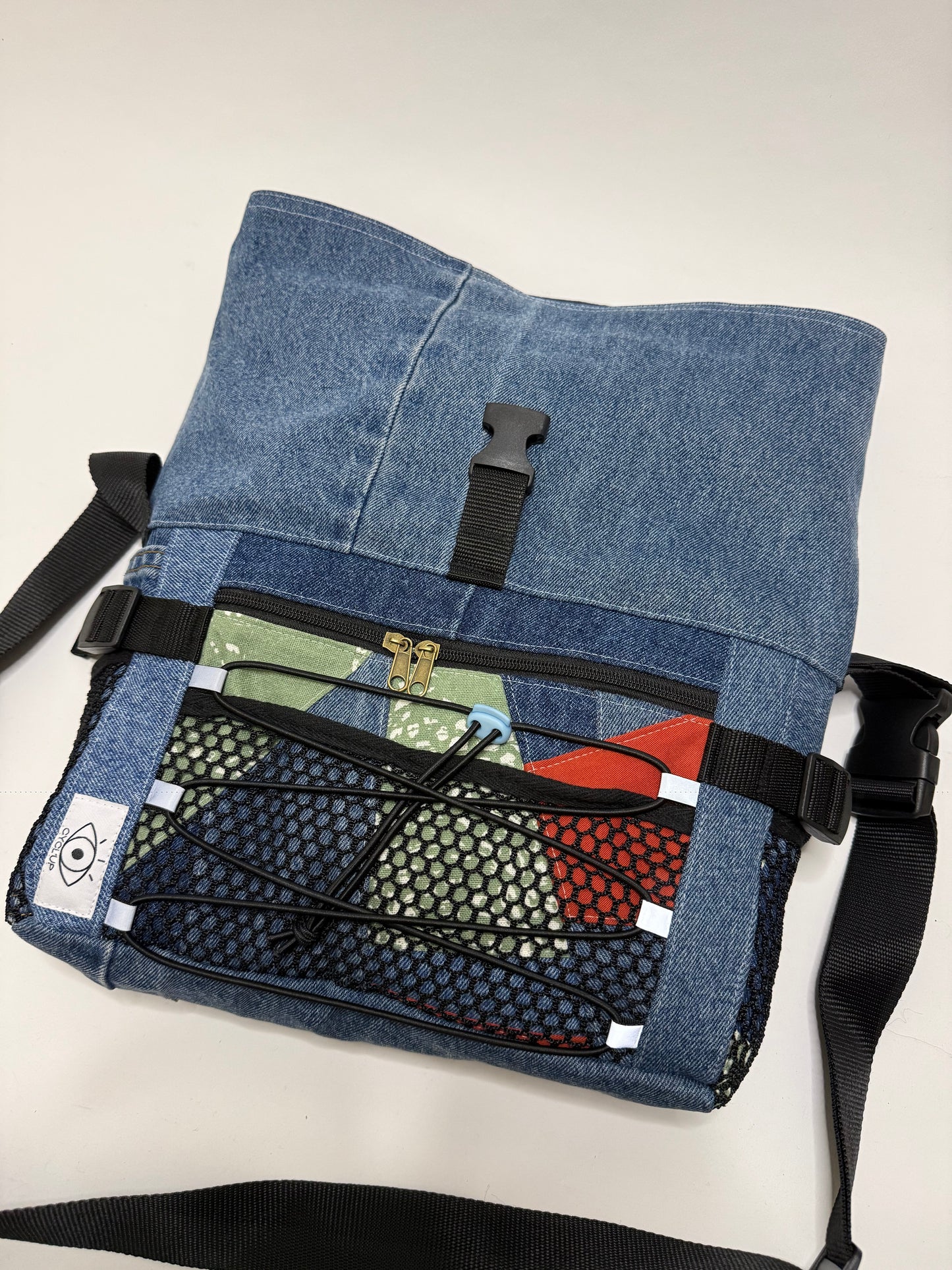 Sac besace roll top