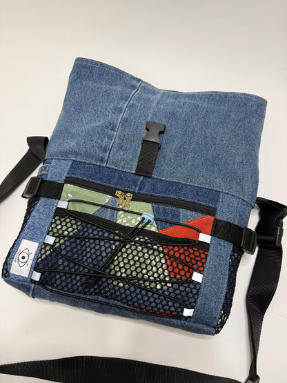 Sac besace roll top