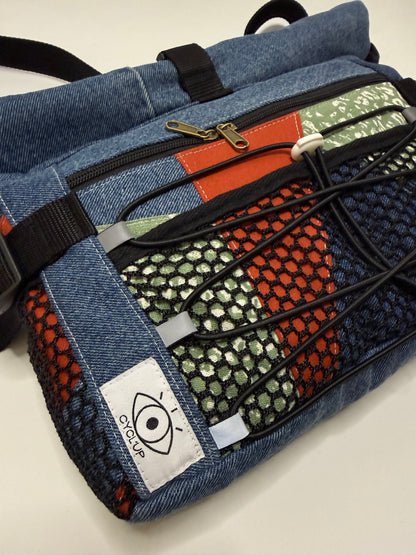 Sac besace roll top