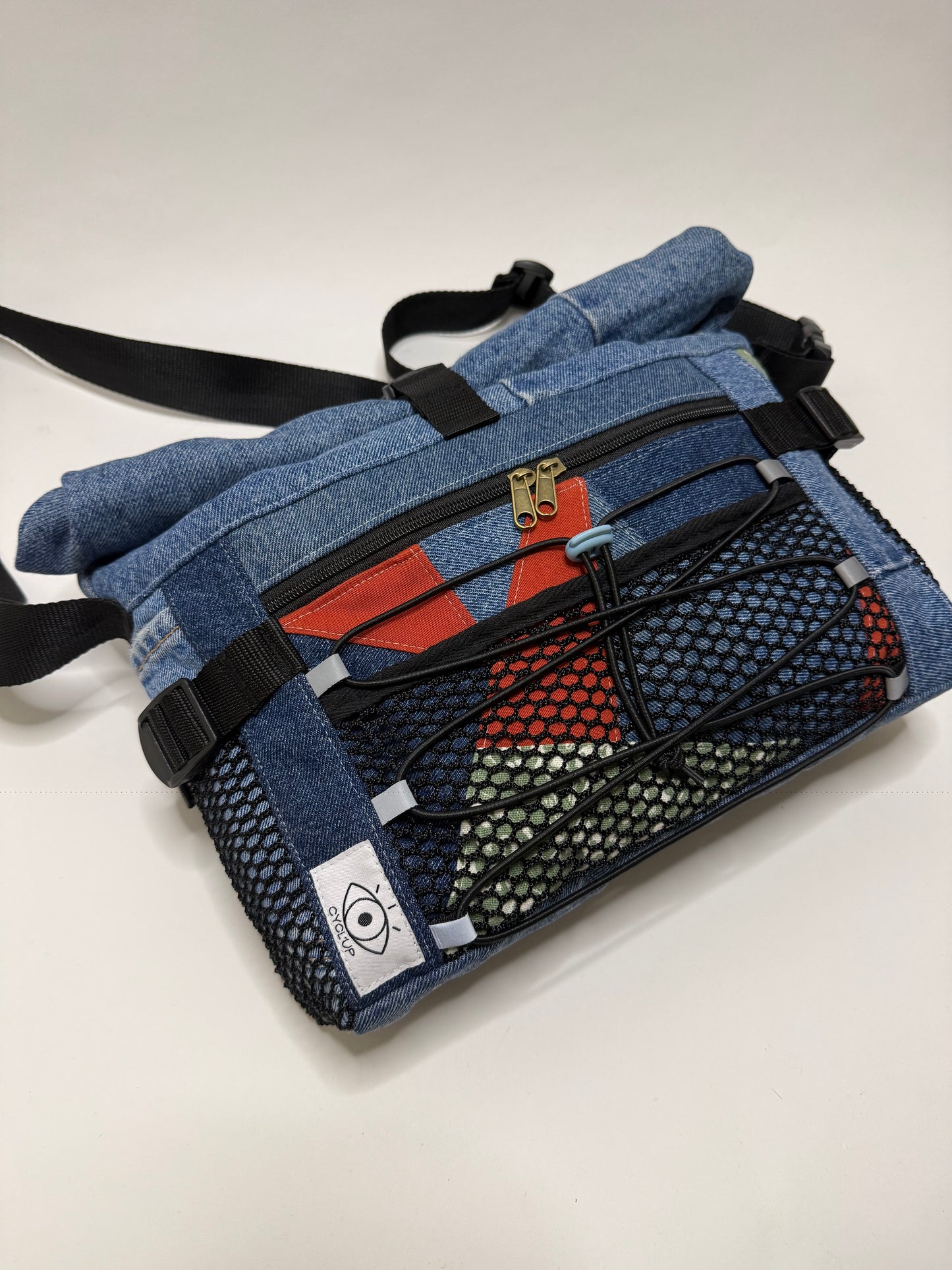 Sac besace roll top