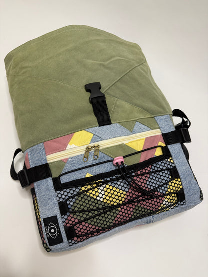 Sac besace roll top