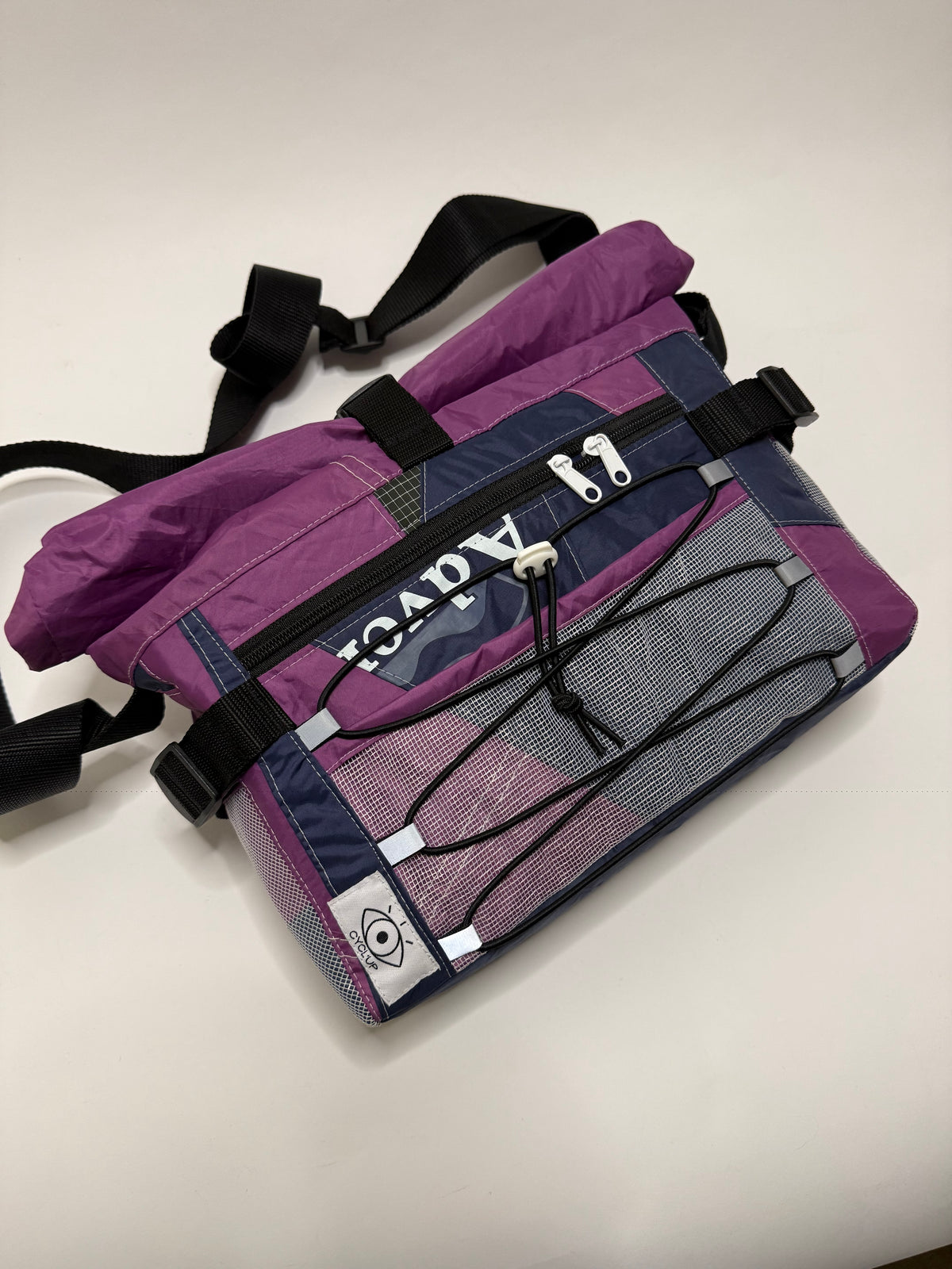 Sac besace roll top