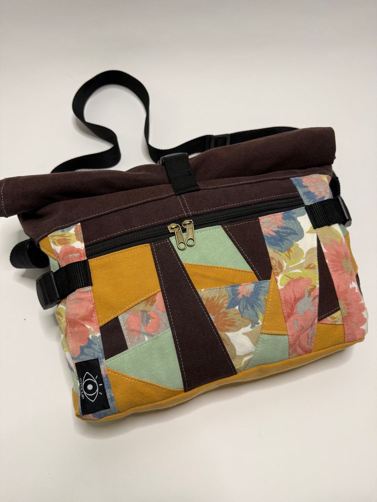 Sac besace roll top