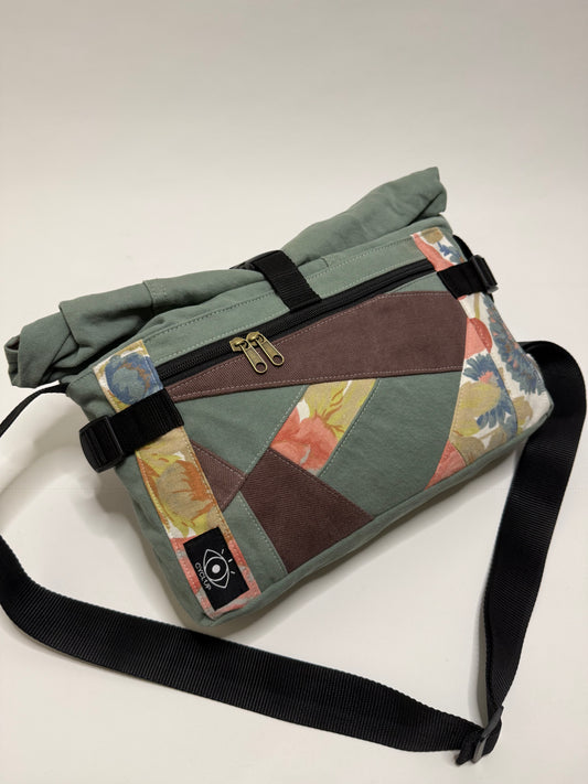 Sac besace roll top