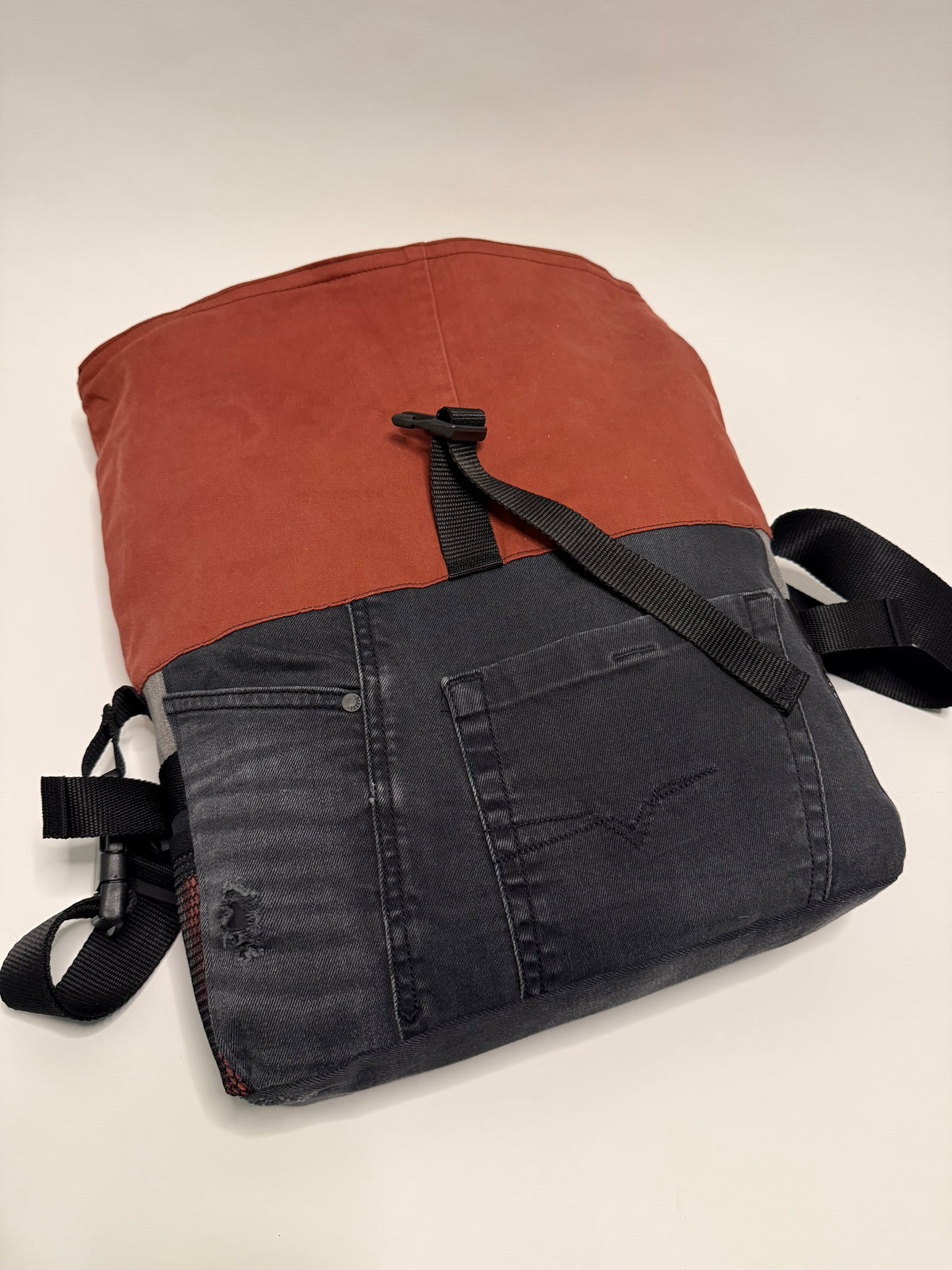Sac besace roll top