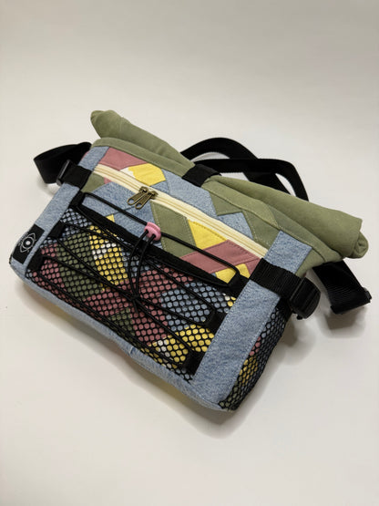 Sac besace roll top