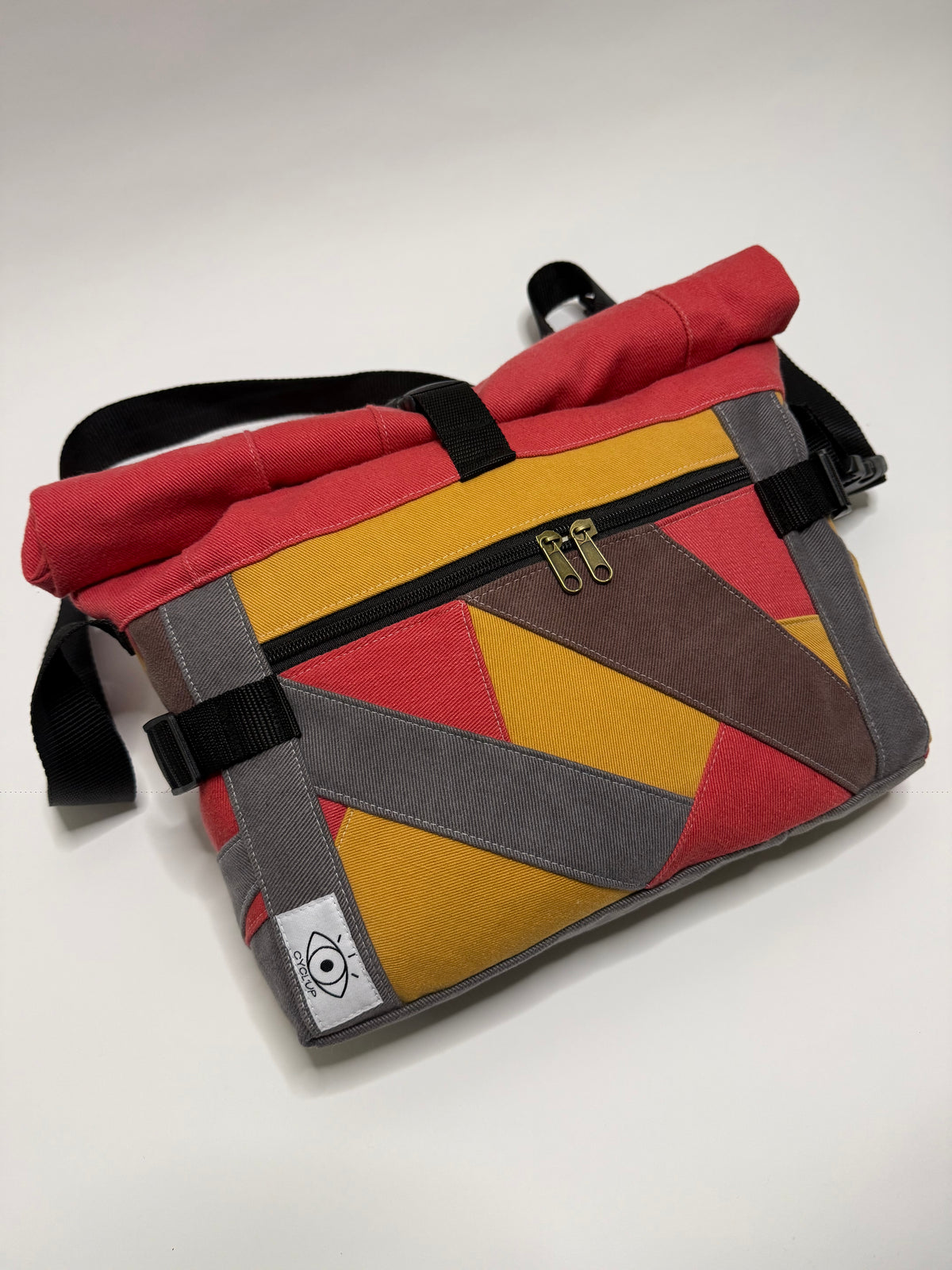 Sac besace roll top