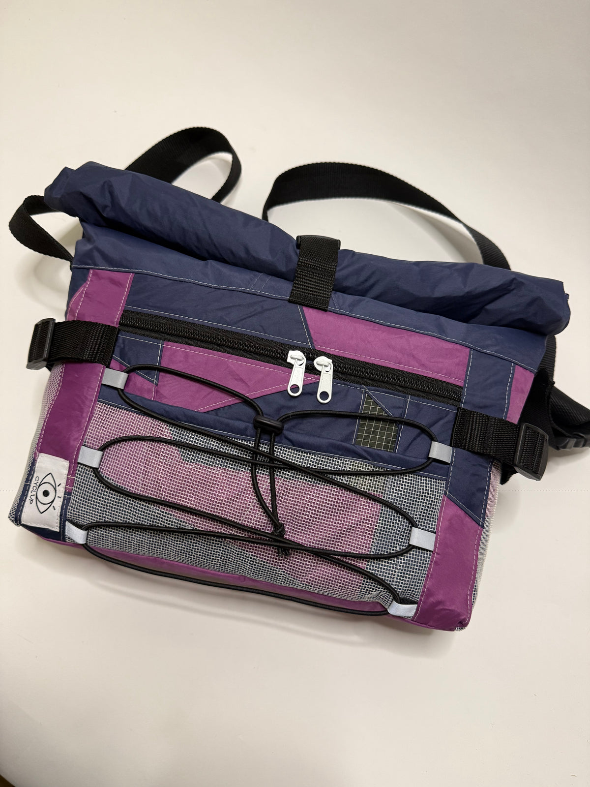 Sac besace roll top