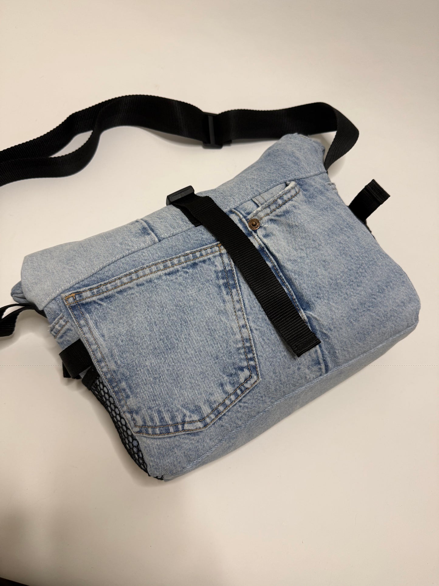 Sac besace roll top