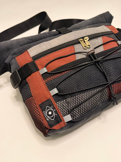 Sac besace roll top