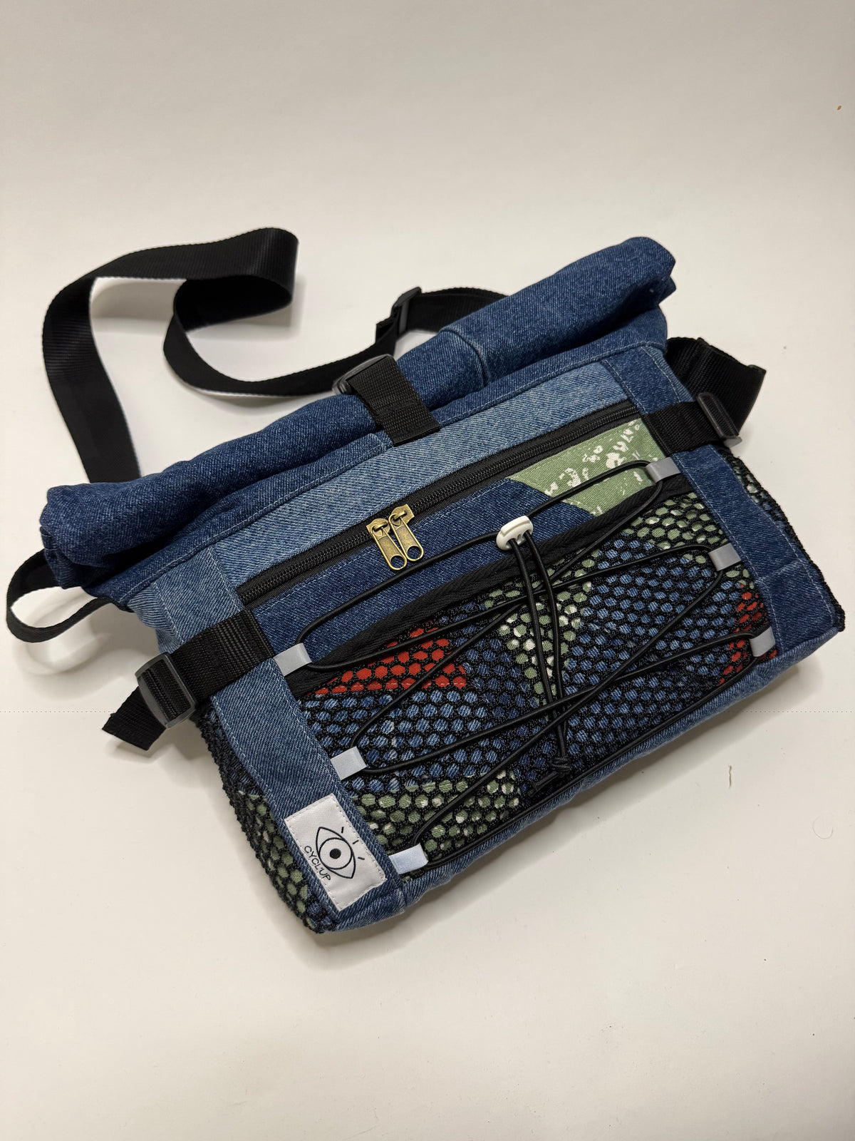 Sac besace roll top