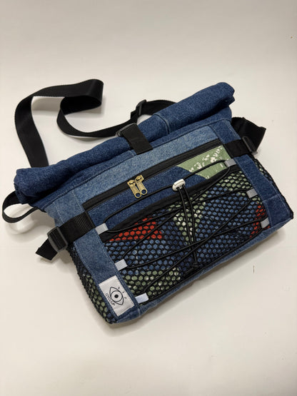 Sac besace roll top
