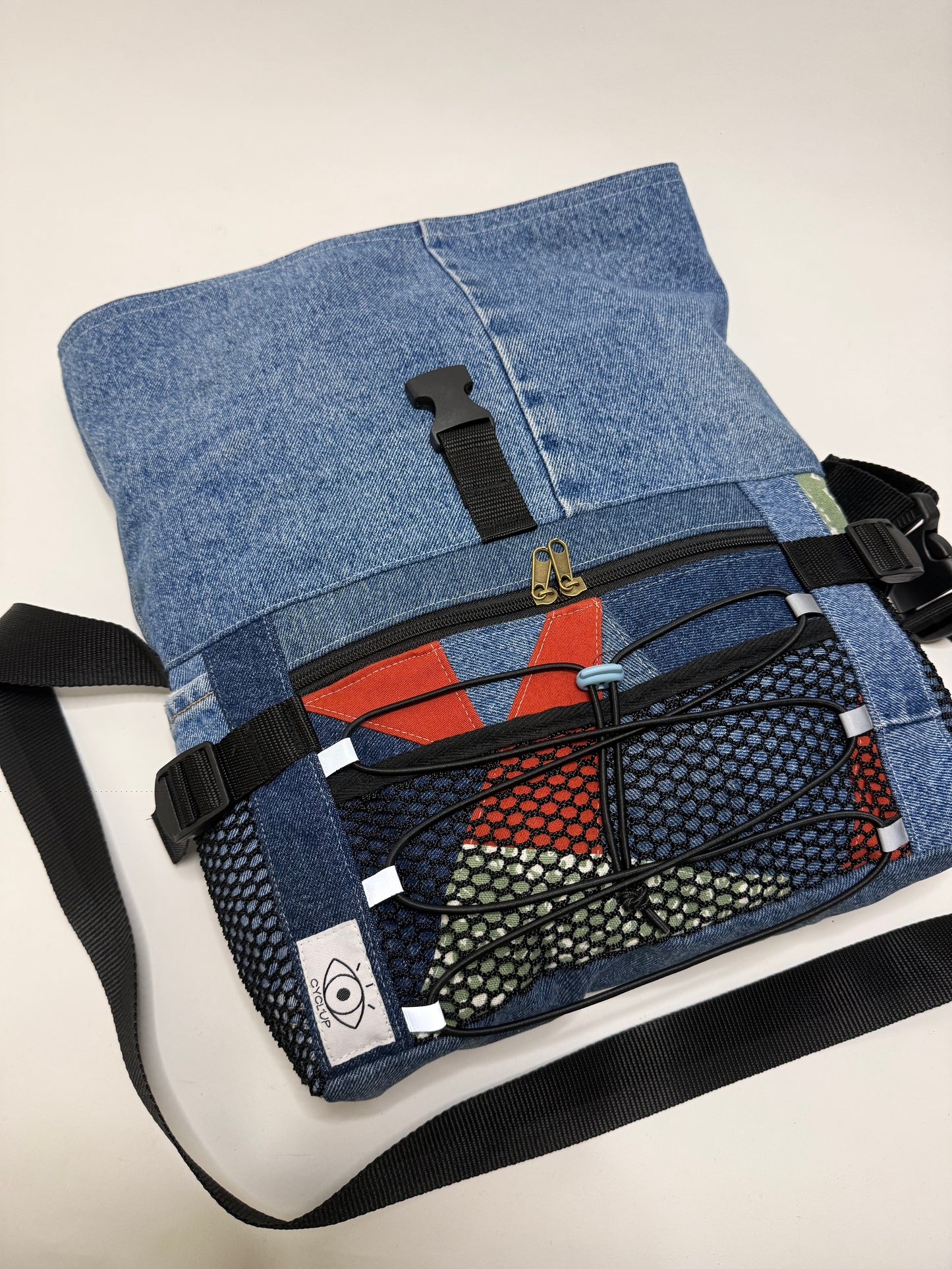 Sac besace roll top
