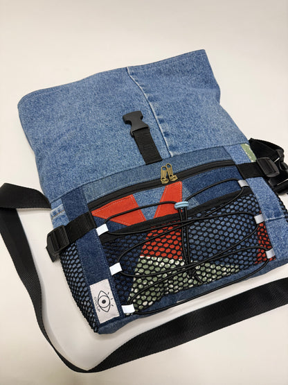 Sac besace roll top