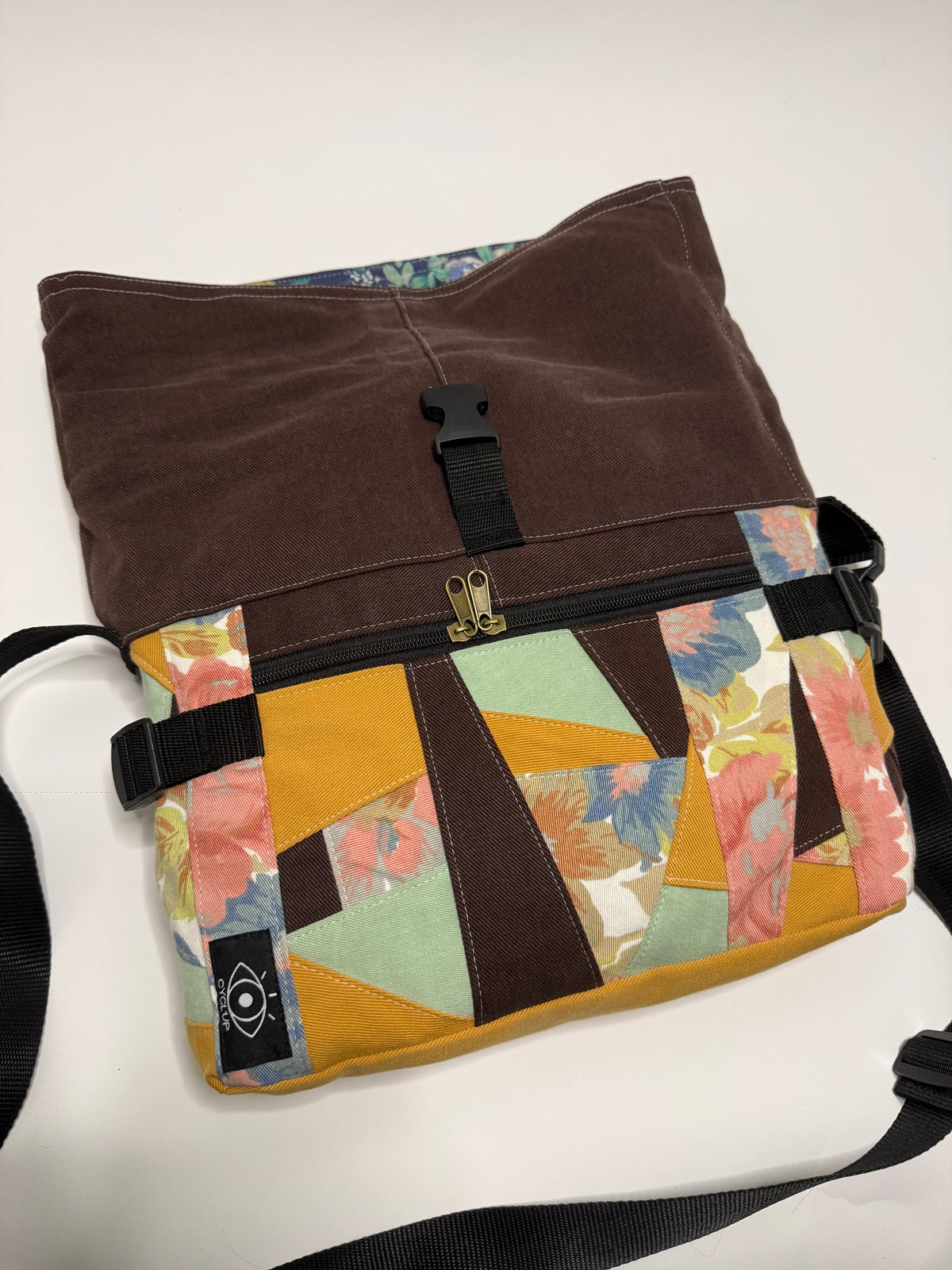 Sac besace roll top