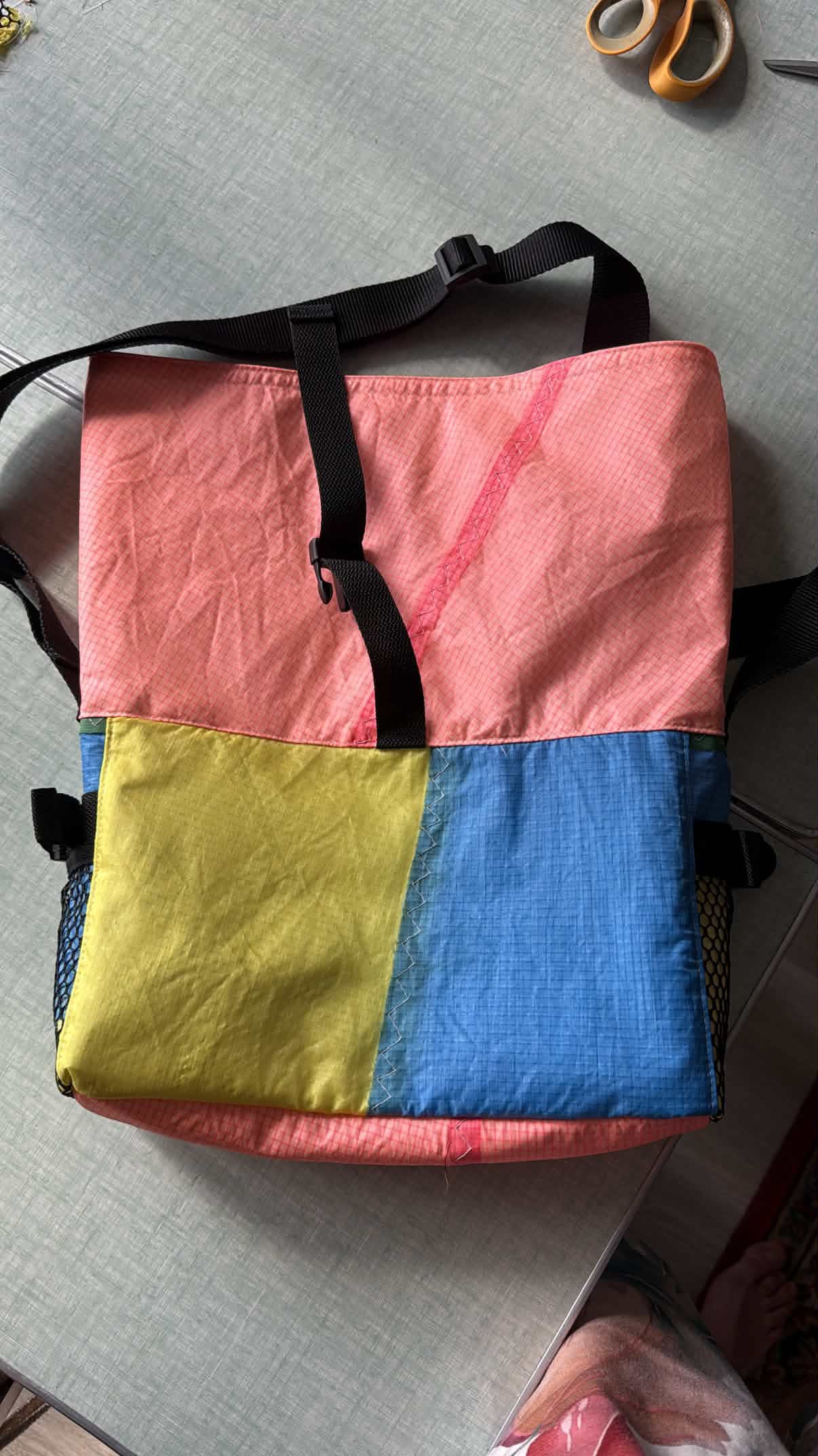 Sac besace roll top