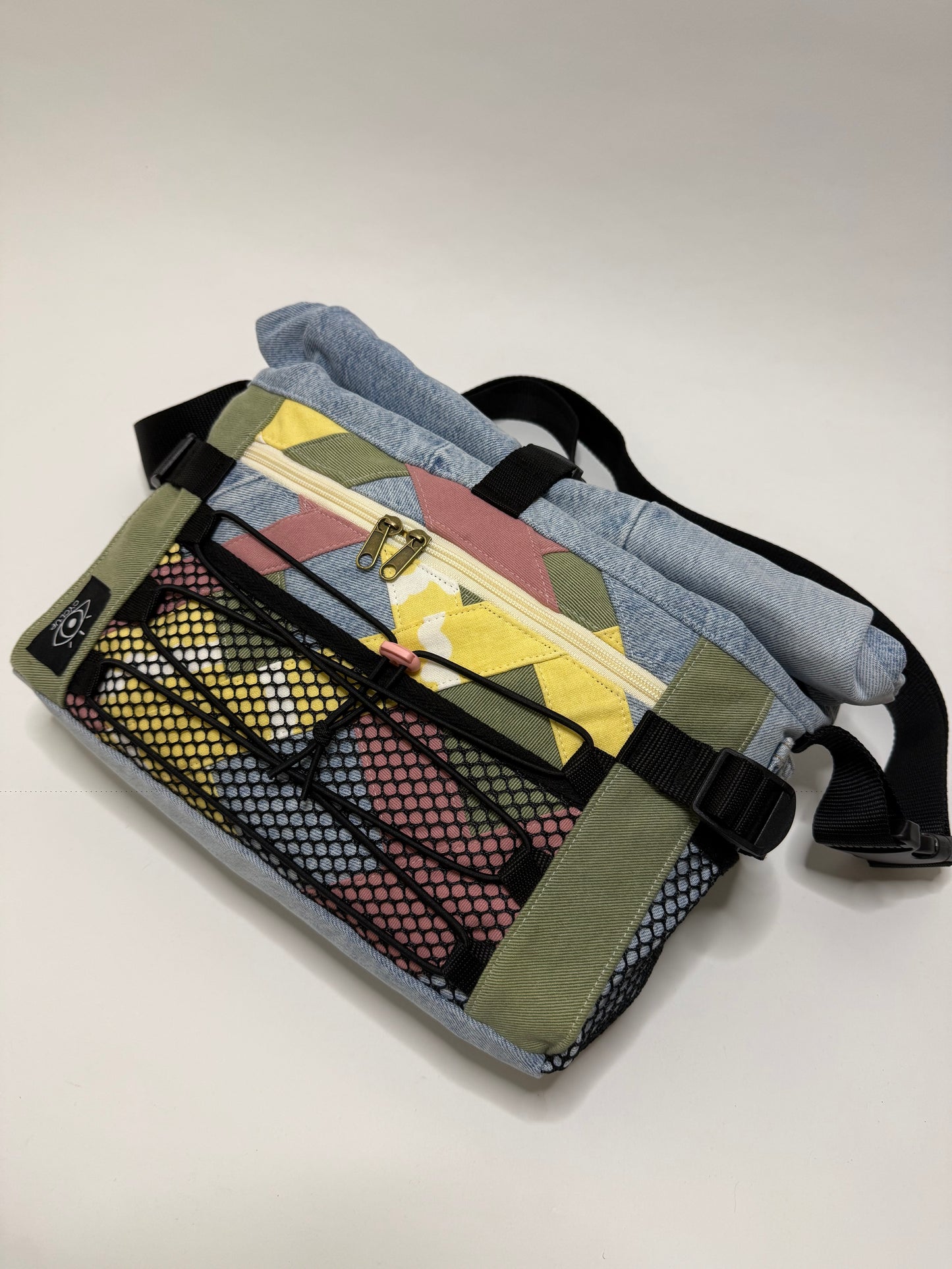 Sac besace roll top