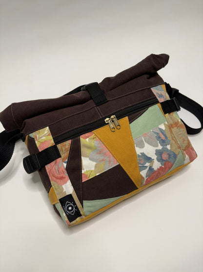 Sac besace roll top