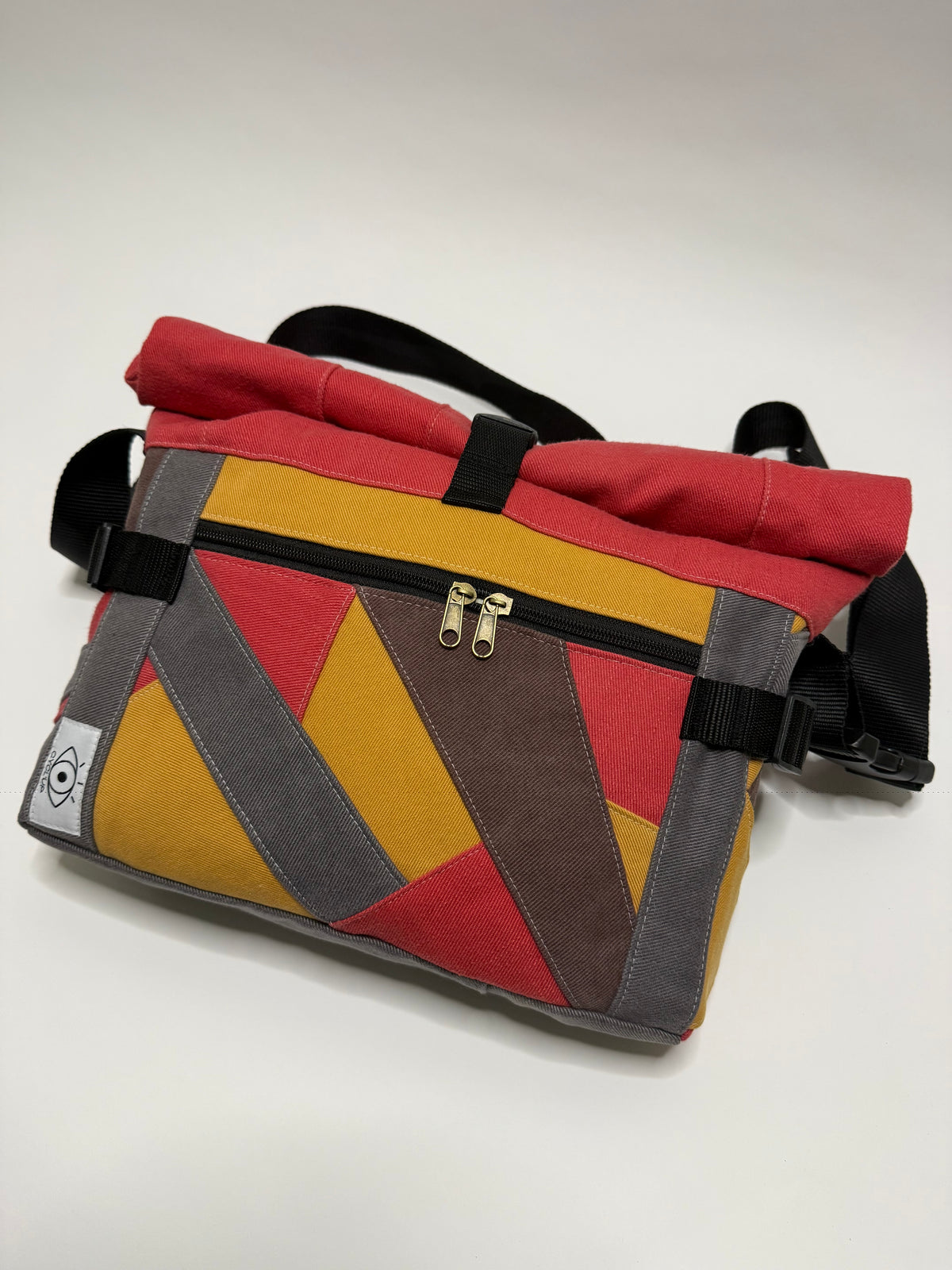 Sac besace roll top