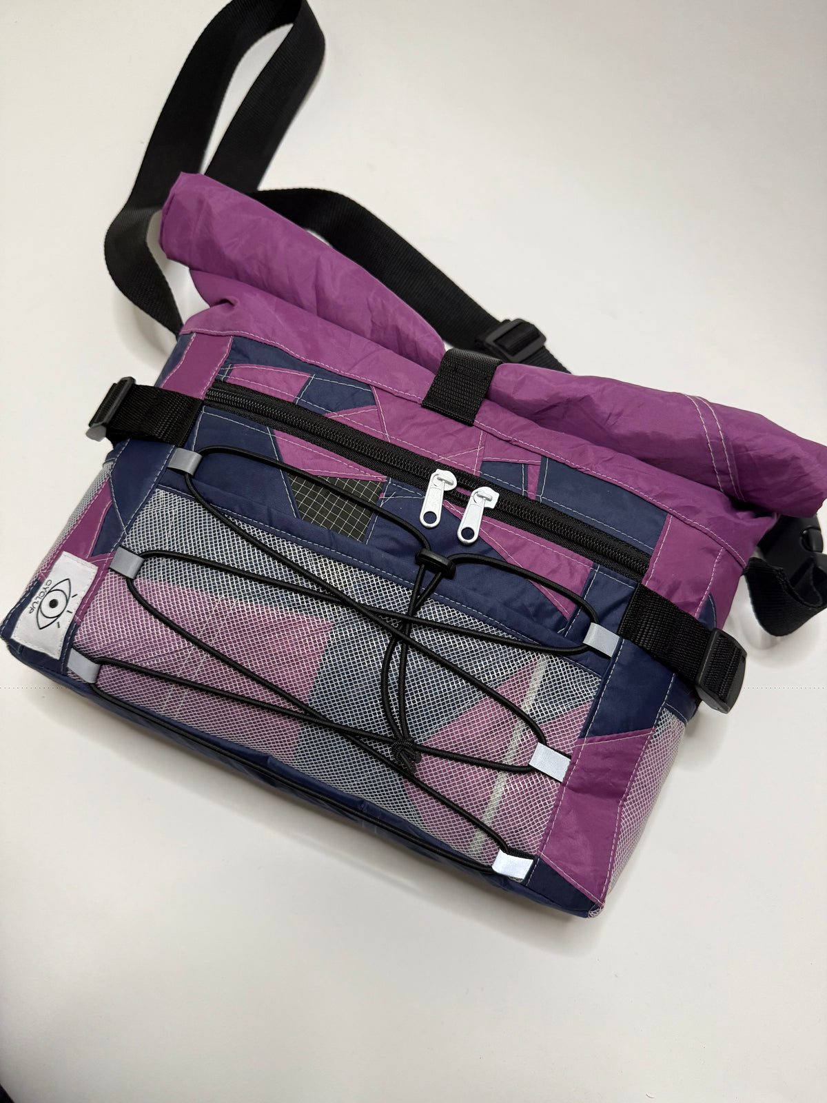 Sac besace roll top